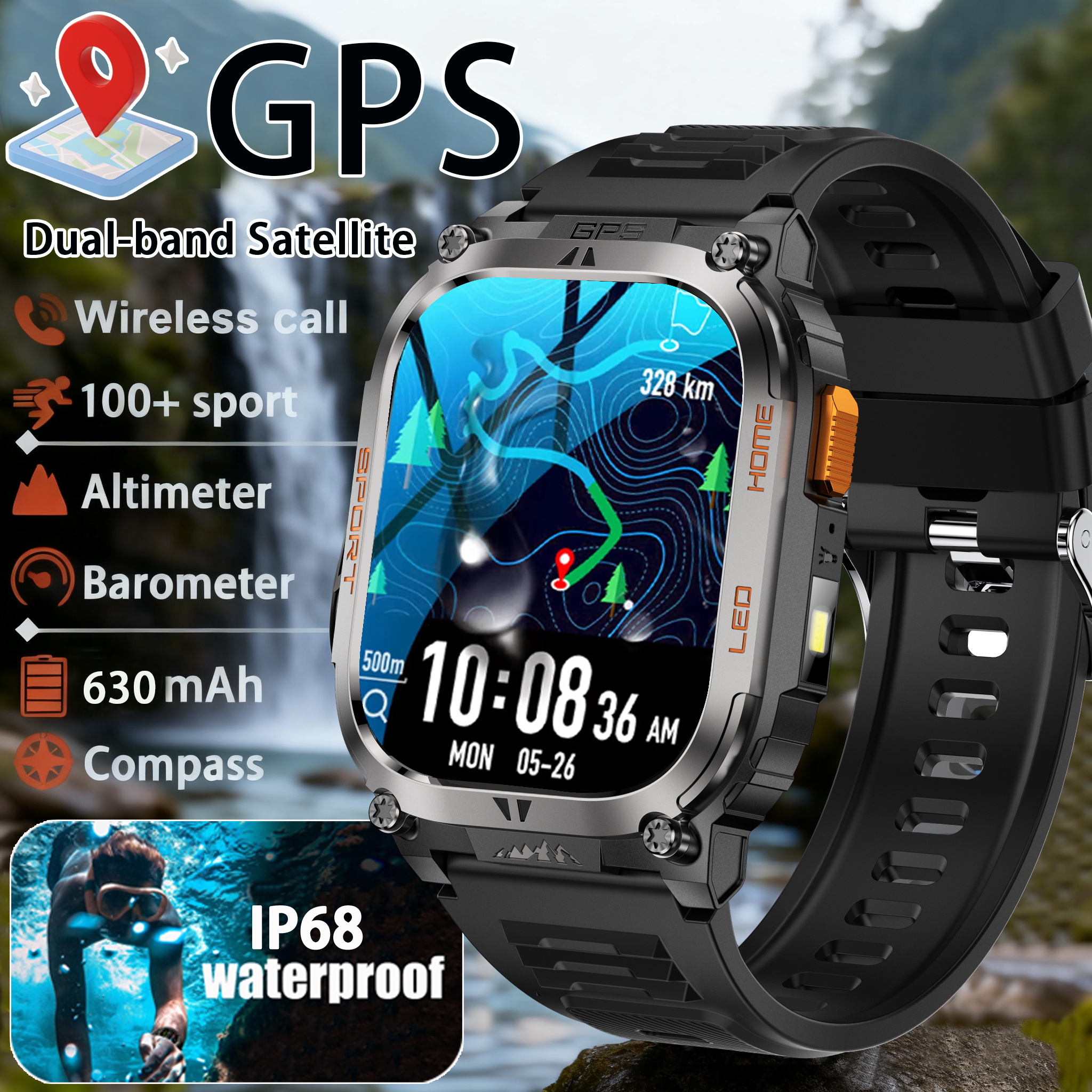 2026 new Outdoor Smartwatch GP - Outdoor Power Hours ulasan dan harga