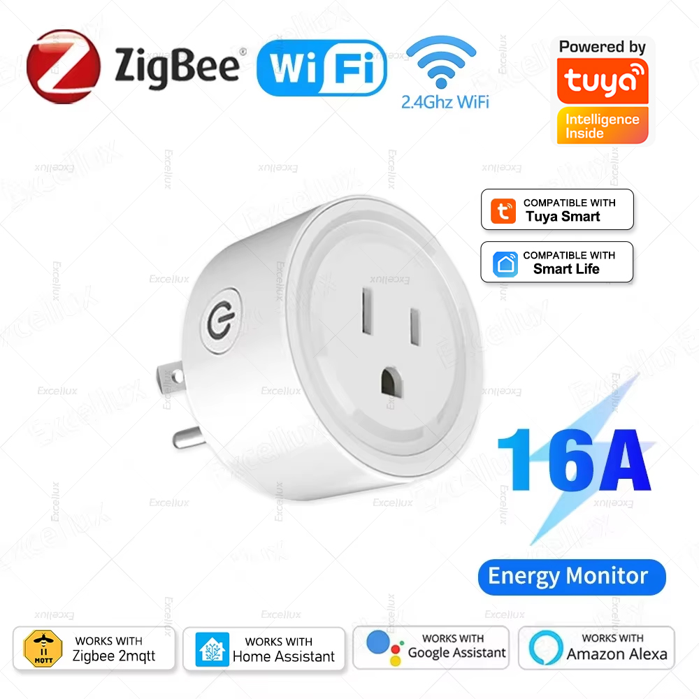 Tuya WiFi Or Zigbee Smart Sock - Outdoor Power Socket ulasan dan harga