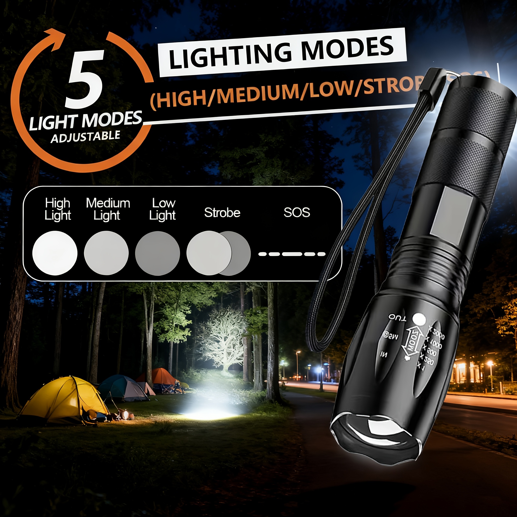 10W Zoom LED Flashlight High P - Outdoor Power Not Working ulasan dan harga