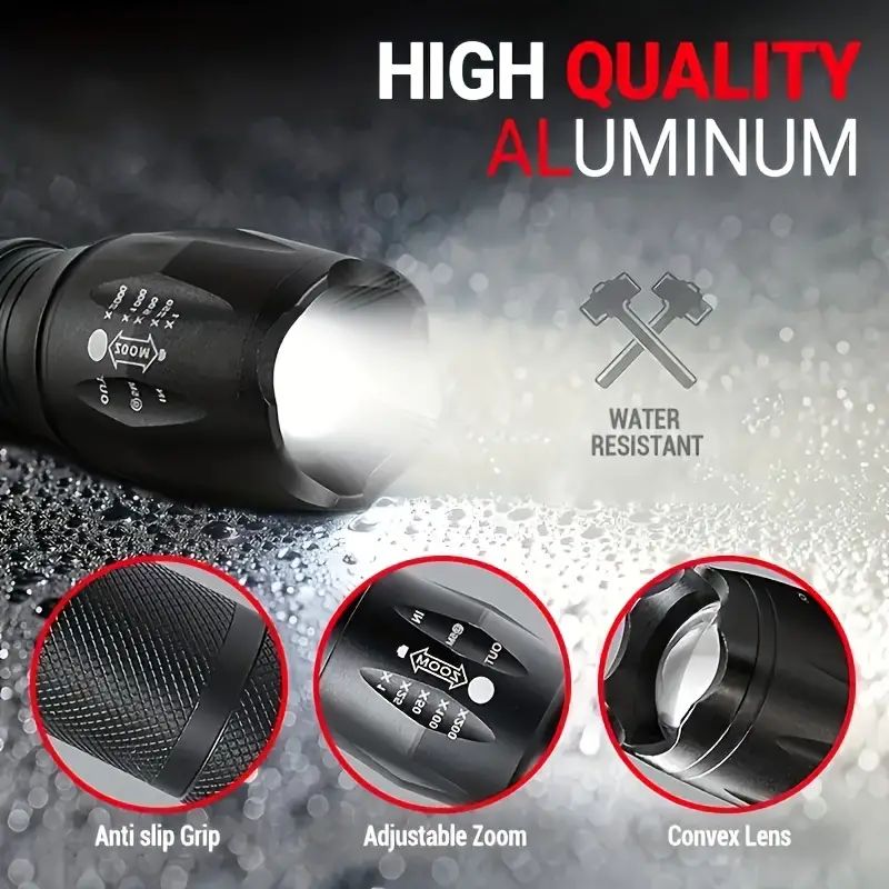 10W Zoom LED Flashlight High P - Outdoor Power Not Working ulasan dan harga