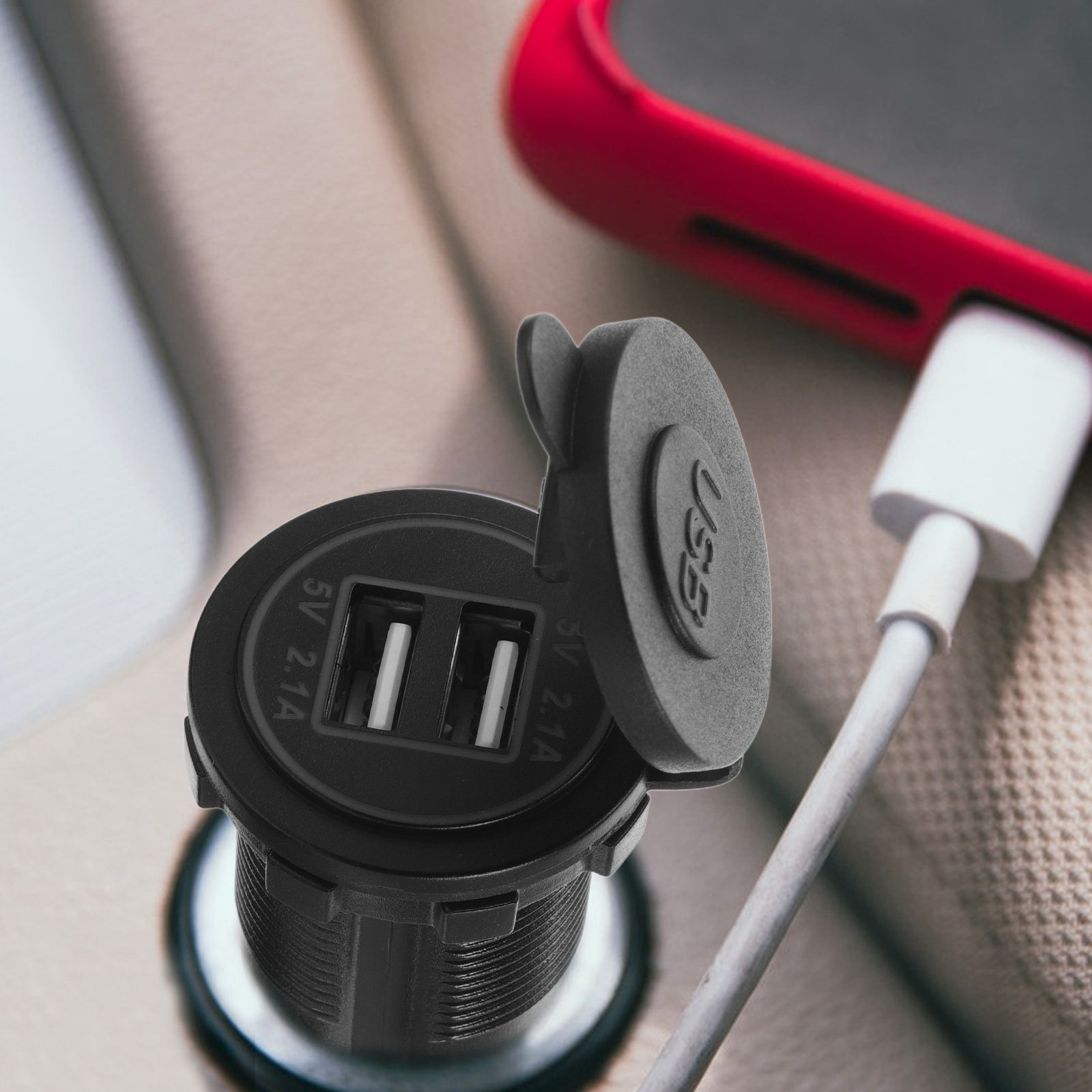 Waterproof Dual USB Motorcycle - Outdoor Power Adapter ulasan dan harga