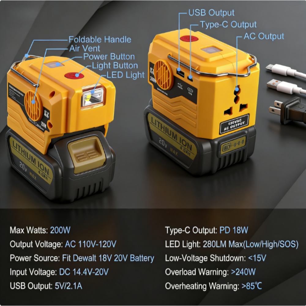 AC 110~220V Inverter Generator - Outdoor Power Adapter ulasan dan harga