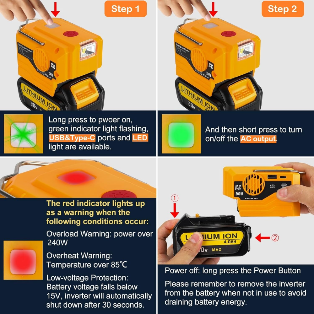 AC 110~220V Inverter Generator - Outdoor Power Adapter ulasan dan harga