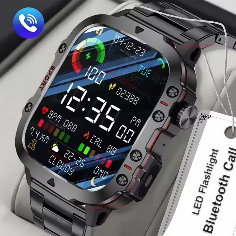 2026 New Military Smart Watch  - Outdoor Power Hours ulasan dan harga