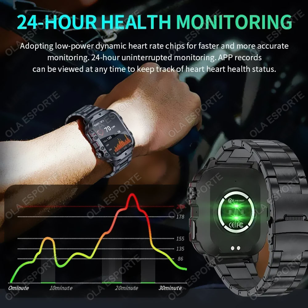 2026 New Military Smart Watch  - Outdoor Power Hours ulasan dan harga