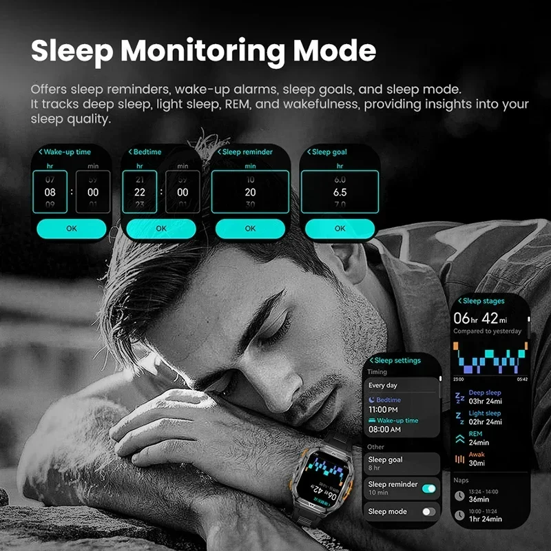 Luxury AMOLED Smartwatch Real  - Outdoor Power Hours ulasan dan harga