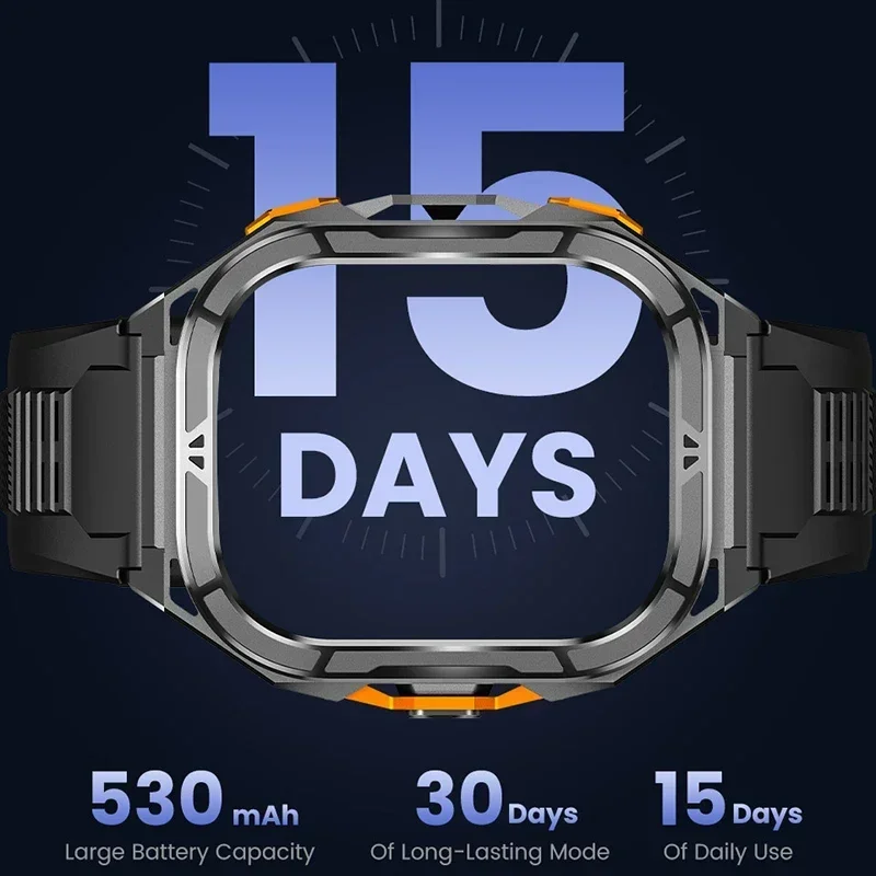 Luxury AMOLED Smartwatch Real  - Outdoor Power Hours ulasan dan harga