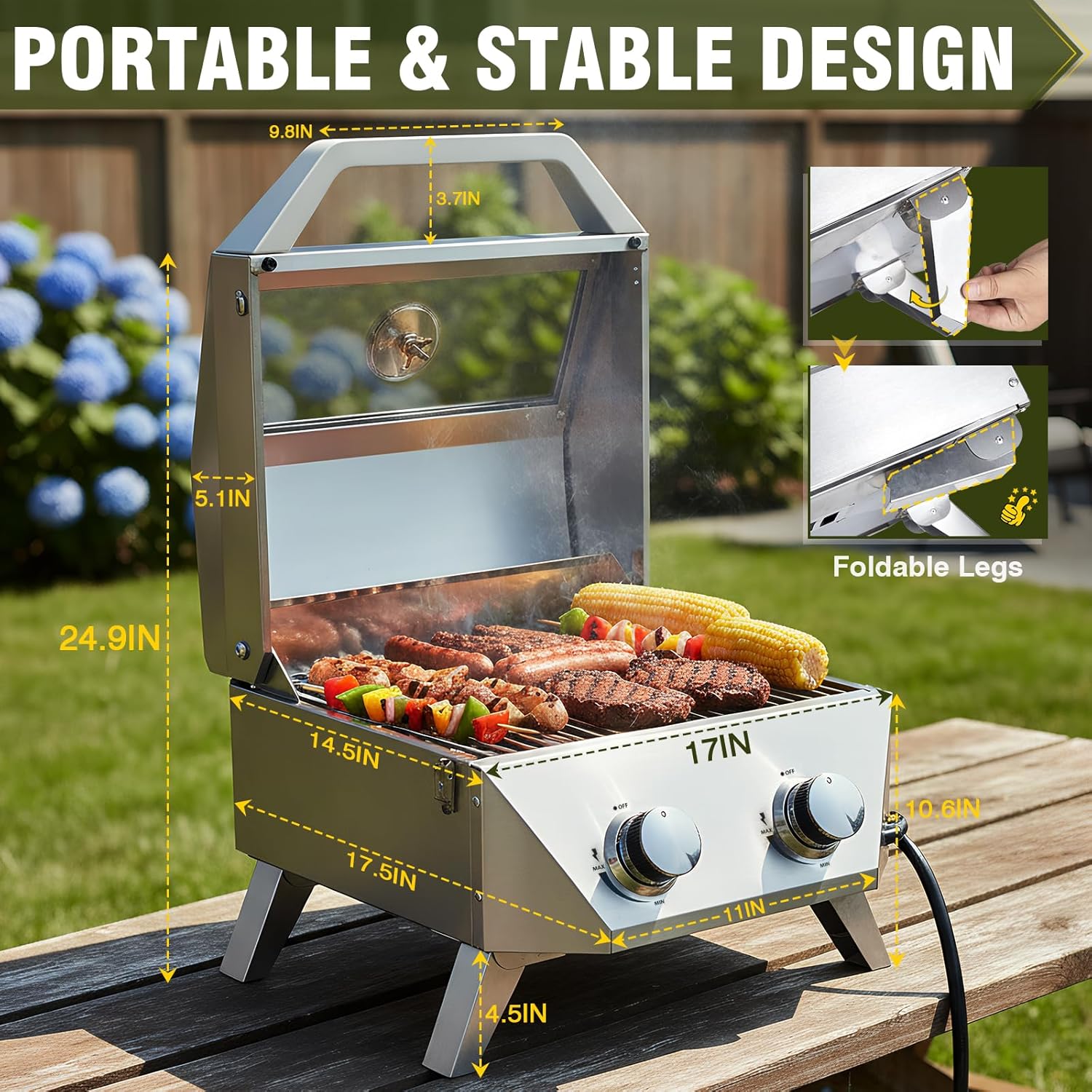 20000 BTU Porterhouse Tabletop - Outdoor Power Burner ulasan dan harga