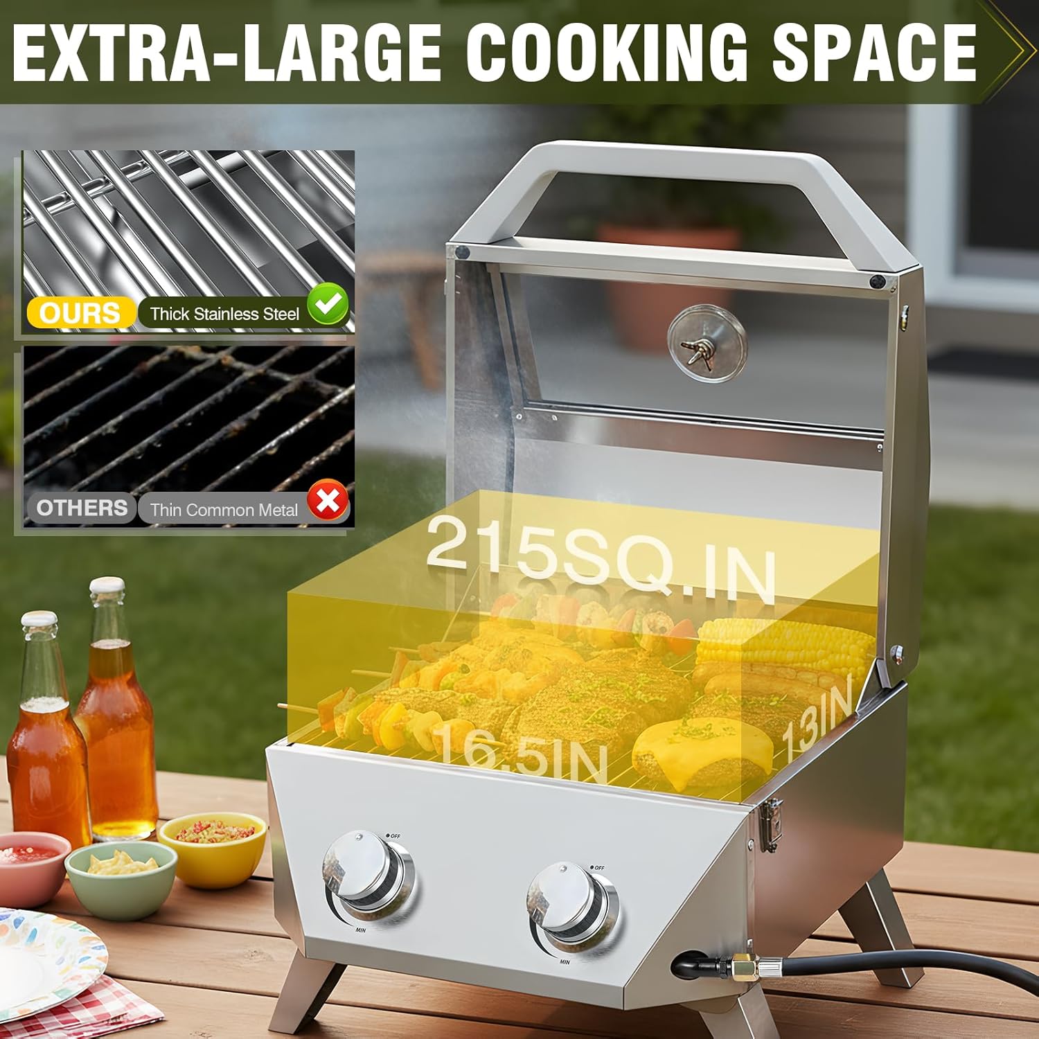 20000 BTU Porterhouse Tabletop - Outdoor Power Burner ulasan dan harga