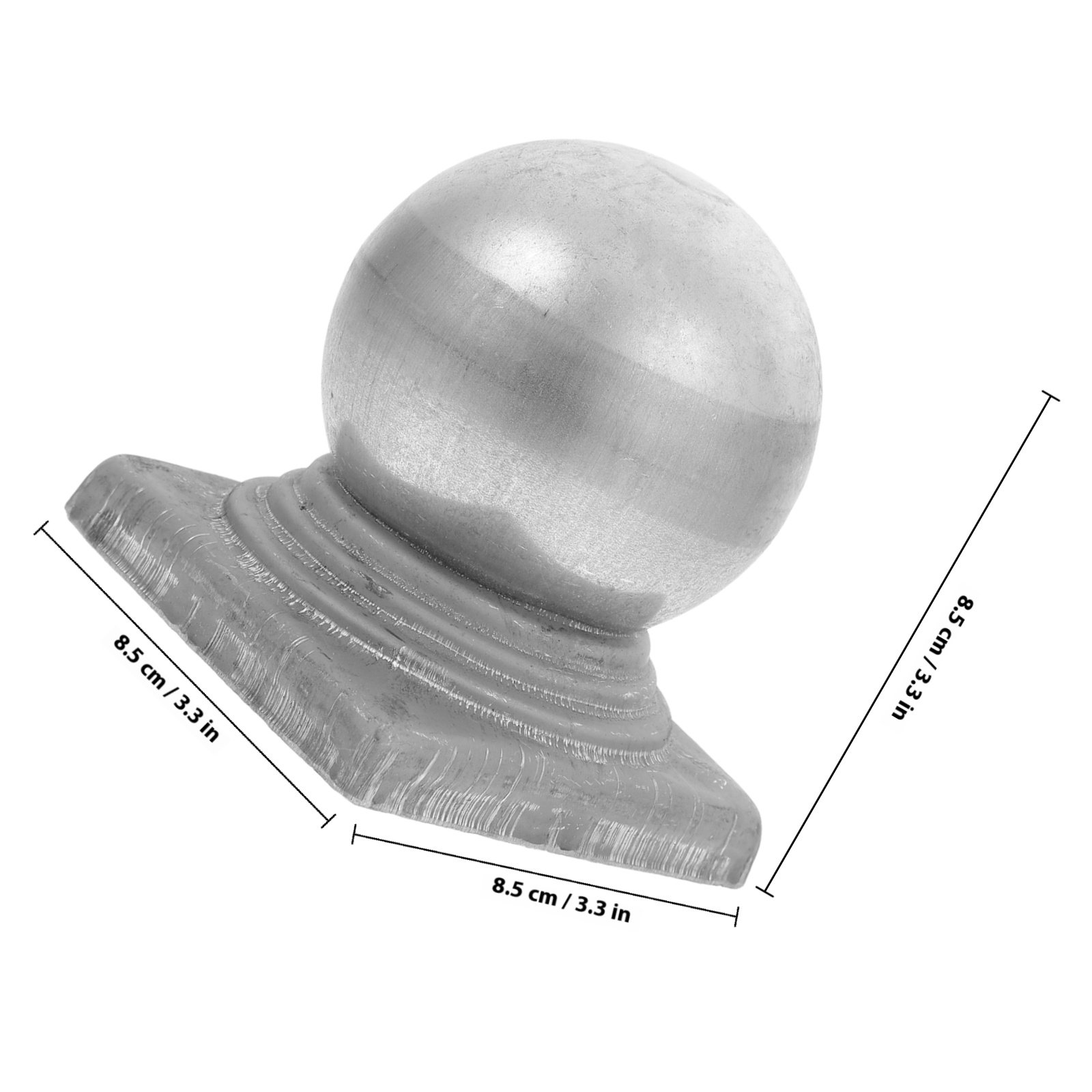 Ball Shaped Metal Fence Post C - Outdoor Power Post ulasan dan harga