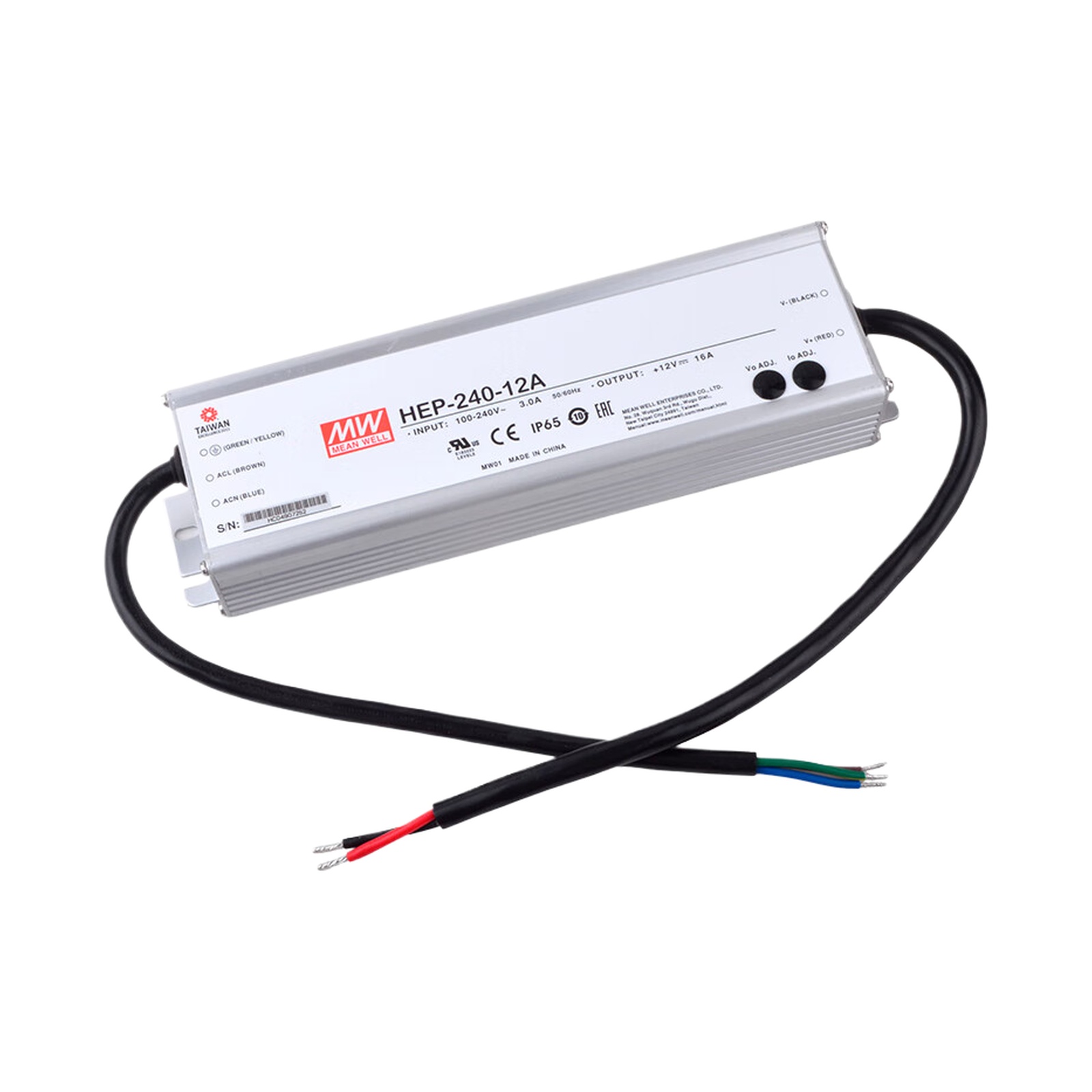 MEAN WELL HEP-240-12A, High Ef - Outdoor Power Supply 12V ulasan dan harga