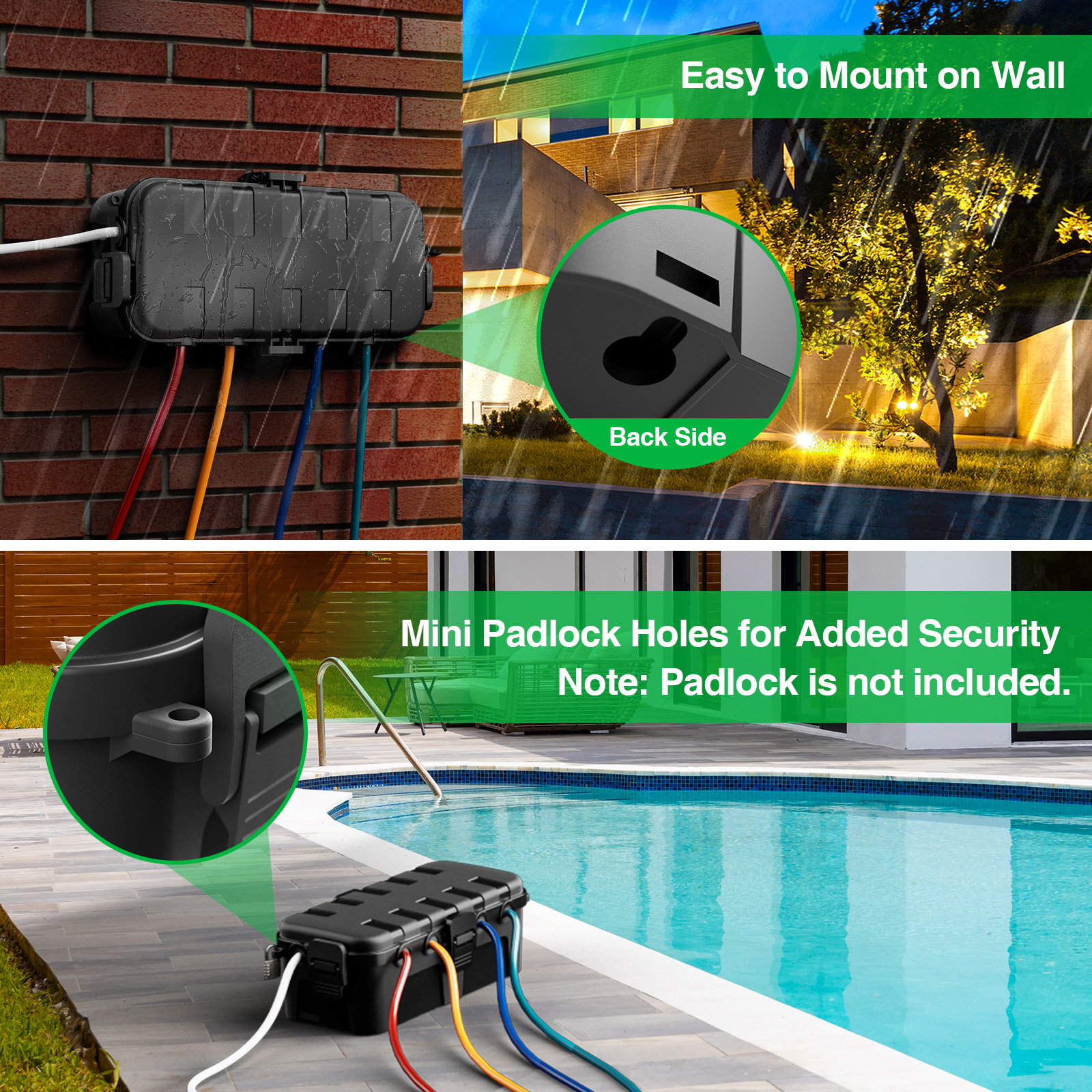 Medium Outdoor Electrical Box, - Outdoor Power Socket ulasan dan harga