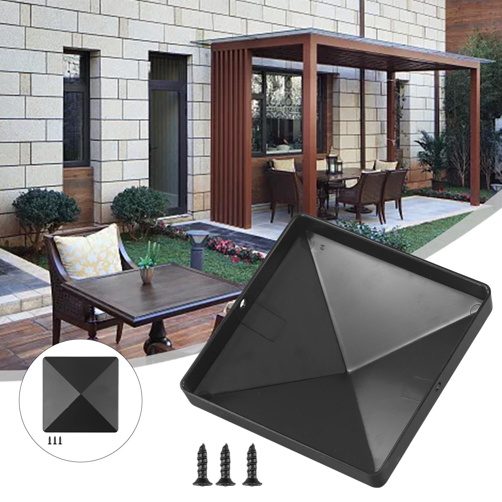 4 Inch Plastic Fence Post Cap  - Outdoor Power Post ulasan dan harga